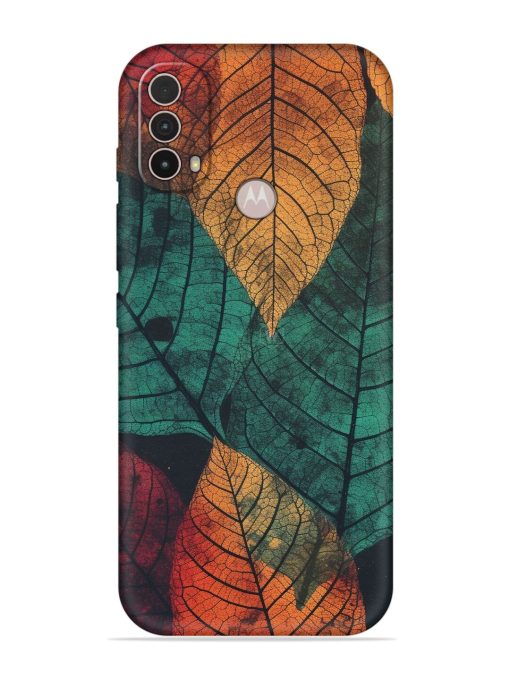 Leaves Artwork Embossed Soft Silicone Case for Motorola Moto E40