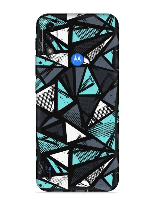 Abstract Seamless Embossed Soft Silicone Case for Motorola Moto E7 Power Zapvi