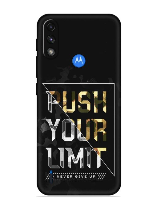 Push Your Limits Embossed Soft Silicone Case for Motorola Moto E7 Power Zapvi