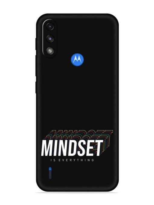 Mindset Everything Slogan Embossed Soft Silicone Case for Motorola Moto E7 Power