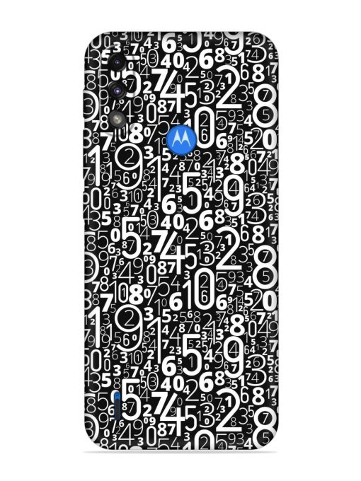 Many Numbers Different Embossed Soft Silicone Case for Motorola Moto E7 Power