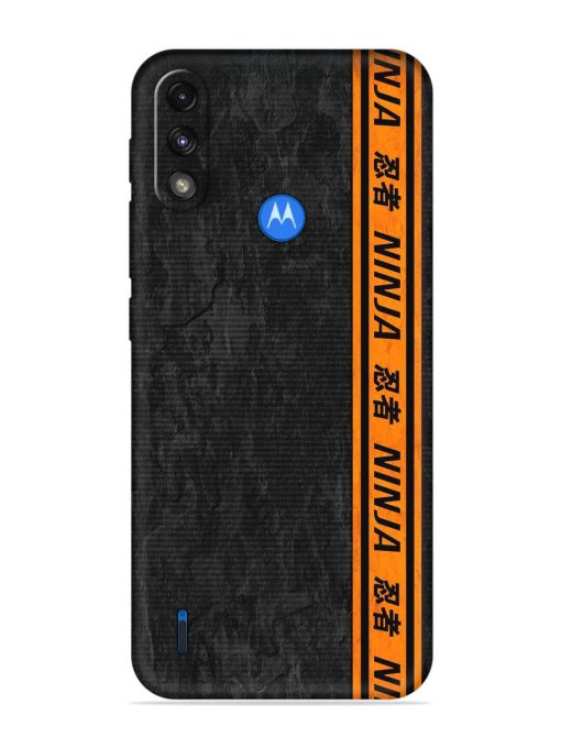 Ninja Srtips Embossed Soft Silicone Case for Motorola Moto E7 Power