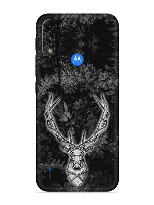 Ancient Deer Embossed Soft Silicone Case for Motorola Moto E7 Power Zapvi