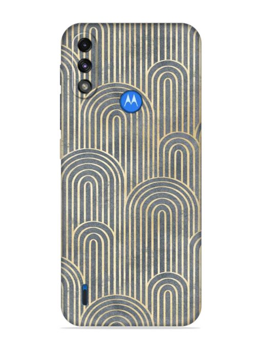 Art Deco Style Embossed Soft Silicone Case for Motorola Moto E7 Power Zapvi