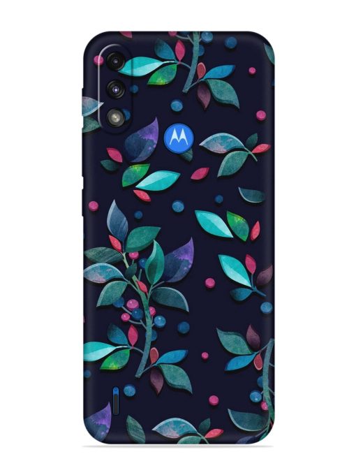 Decorative Watercolor Flower Embossed Soft Silicone Case for Motorola Moto E7 Power Zapvi