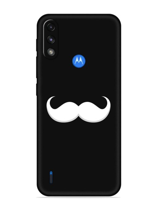 Mustache Vector Embossed Soft Silicone Case for Motorola Moto E7 Power Zapvi