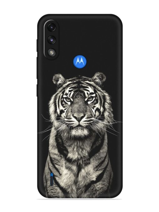 Tiger Art Embossed Soft Silicone Case for Motorola Moto E7 Power Zapvi