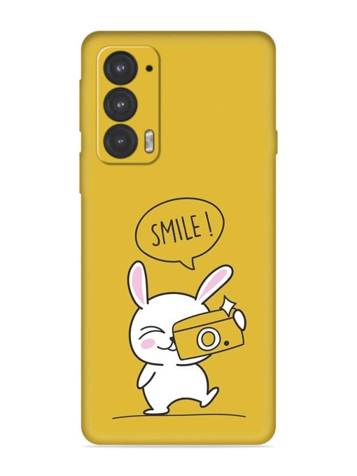 Hey Smile Please Embossed Soft Silicone Case for Motorola Moto Edge 20 Zapvi