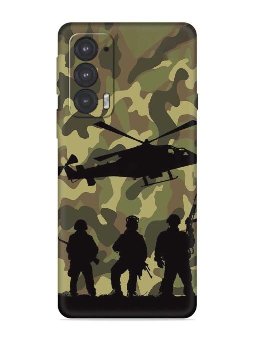 Army Heros Embossed Soft Silicone Case for Motorola Moto Edge 20 Zapvi