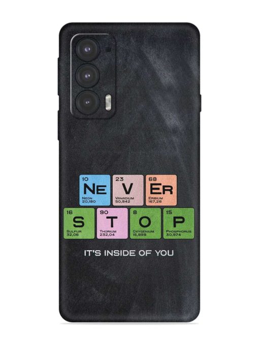 Never Stop It'S Inside Of You Embossed Soft Silicone Case for Motorola Moto Edge 20 Zapvi