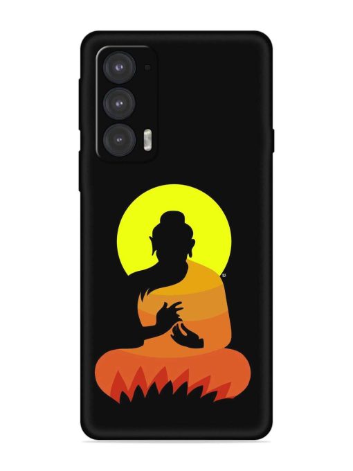 Buddha Art Black Embossed Soft Silicone Case for Motorola Moto Edge 20 Zapvi