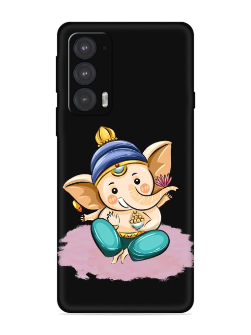 Bal Ganesh Vector Art Embossed Soft Silicone Case for Motorola Moto Edge 20