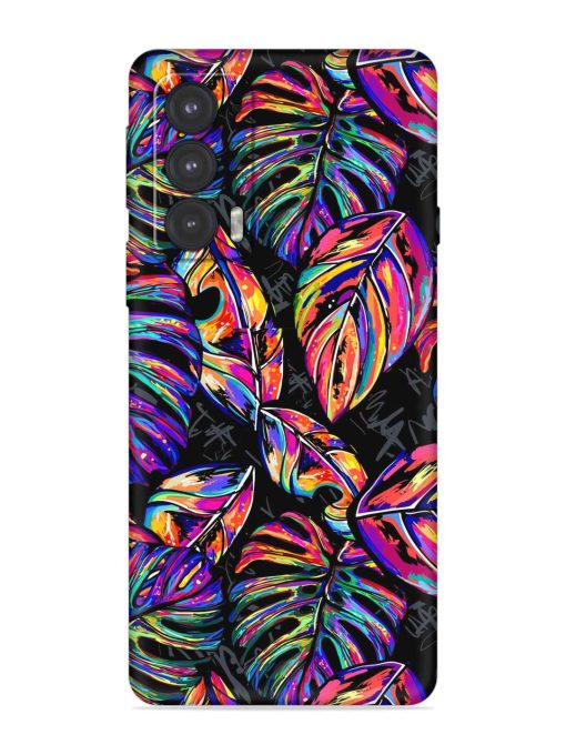 Tropical Seamless Vector Embossed Soft Silicone Case for Motorola Moto Edge 20