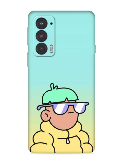 Doodles Cool Character Embossed Soft Silicone Case for Motorola Moto Edge 20 Zapvi