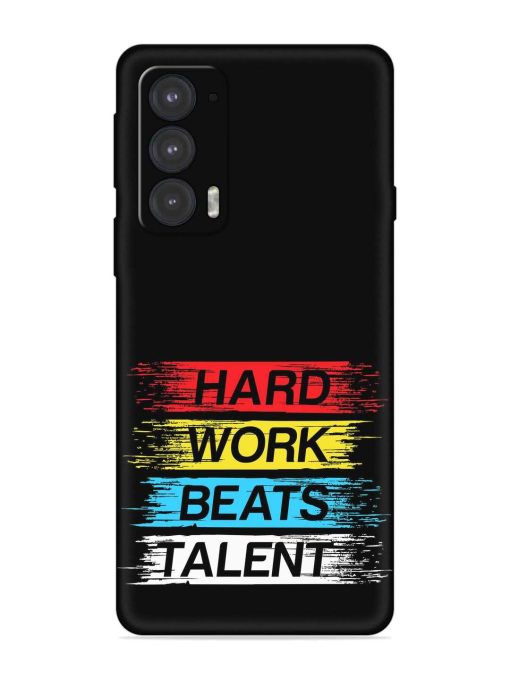 Hard Work Beats Embossed Soft Silicone Case for Motorola Moto Edge 20 Zapvi