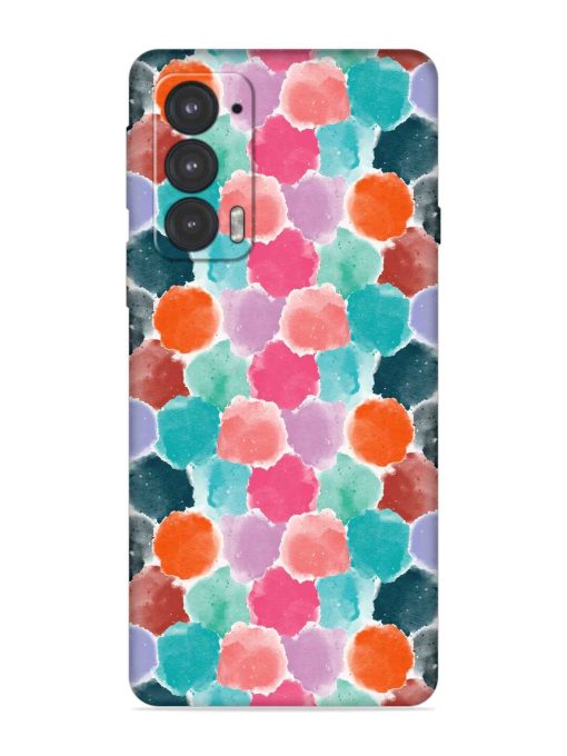 Colorful Seamless Pattern Embossed Soft Silicone Case for Motorola Moto Edge 20 Zapvi