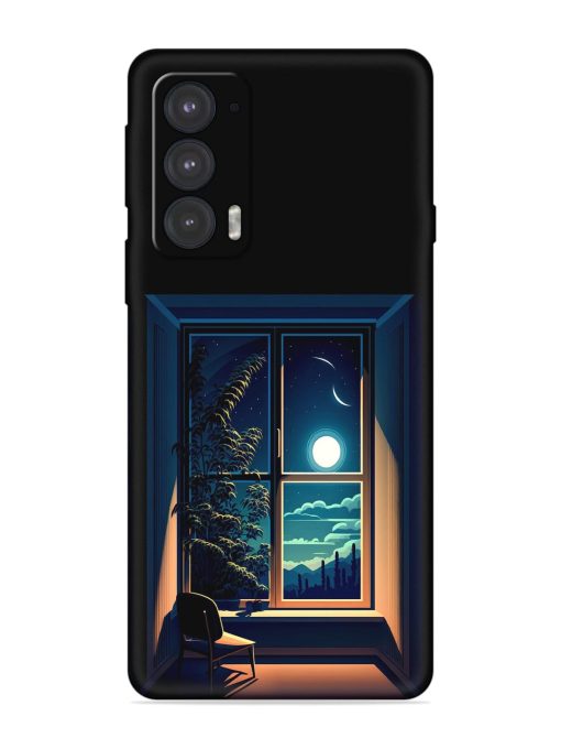 Night View At Window Embossed Soft Silicone Case for Motorola Moto Edge 20 Zapvi