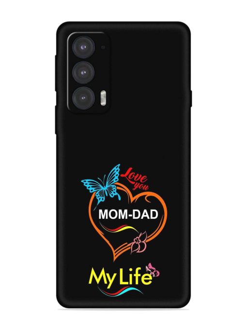 Love You Mom Dad Embossed Soft Silicone Case for Motorola Moto Edge 20 Zapvi