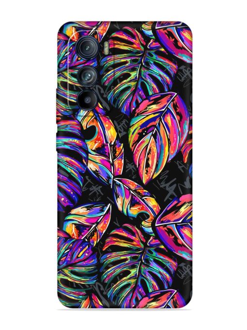 Tropical Seamless Vector Embossed Soft Silicone Case for Motorola Moto Edge 30 Zapvi