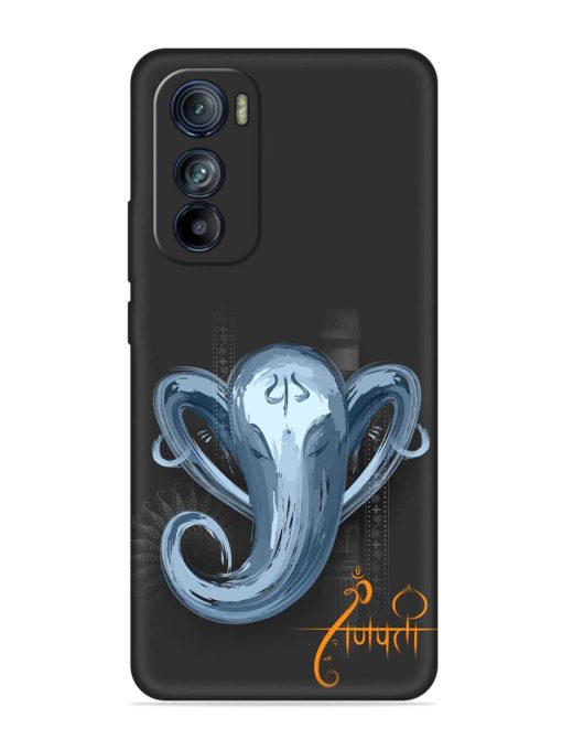 Illustration Lord Ganpati Embossed Soft Silicone Case for Motorola Moto Edge 30 Zapvi