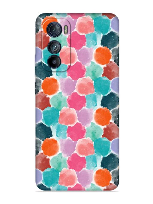 Colorful Seamless Pattern Embossed Soft Silicone Case for Motorola Moto Edge 30 Zapvi