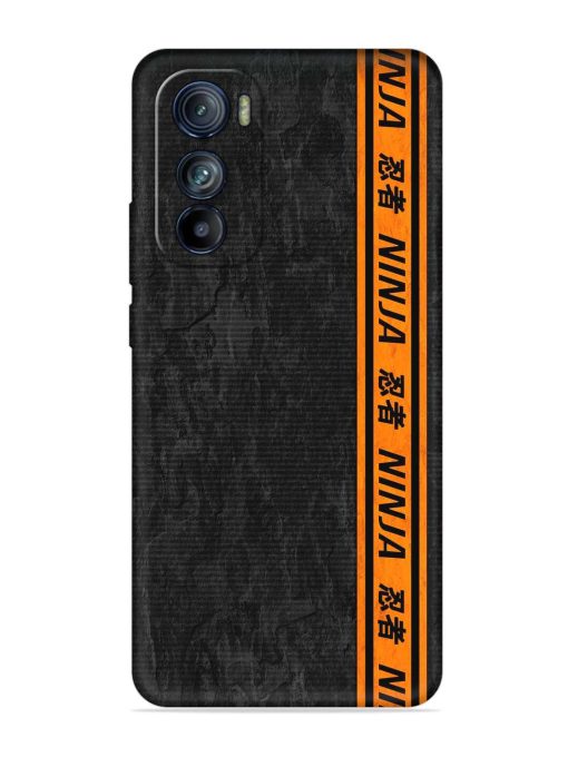 Ninja Srtips Embossed Soft Silicone Case for Motorola Moto Edge 30 Zapvi