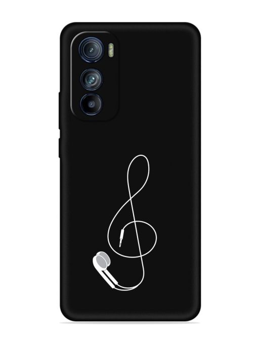 Music Earphone Vector Embossed Soft Silicone Case for Motorola Moto Edge 30 Zapvi