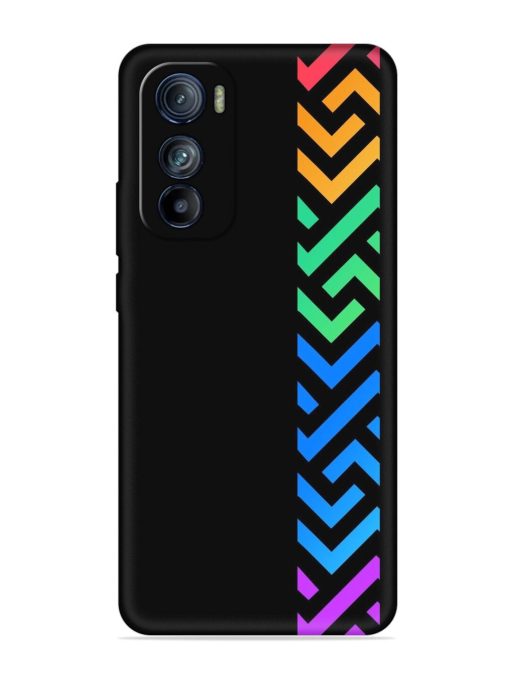 Colorshape Stripes Embossed Soft Silicone Case for Motorola Moto Edge 30 Zapvi