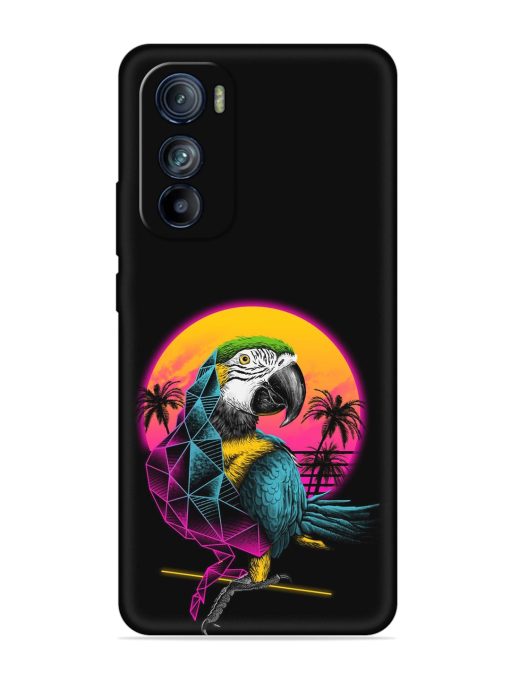 Rad Parrot Embossed Soft Silicone Case for Motorola Moto Edge 30