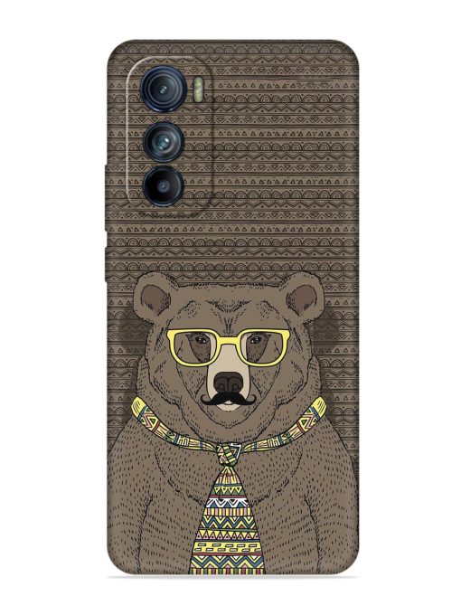 Grizzly Bear Embossed Soft Silicone Case for Motorola Moto Edge 30 Zapvi