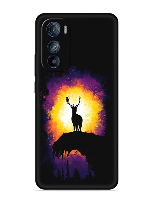 Elk Animal Art Embossed Soft Silicone Case for Motorola Moto Edge 30 Zapvi