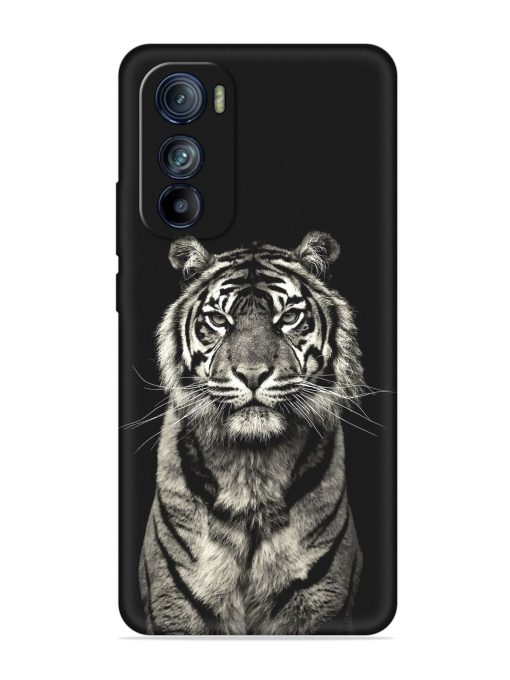 Tiger Art Embossed Soft Silicone Case for Motorola Moto Edge 30 Zapvi