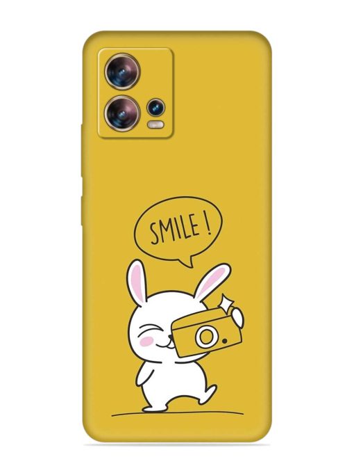 Hey Smile Please Embossed Soft Silicone Case for Motorola Moto Edge 30 Fusion