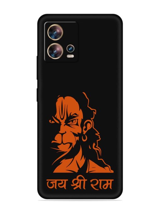 Angry Hanuman Embossed Soft Silicone Case for Motorola Moto Edge 30 Fusion