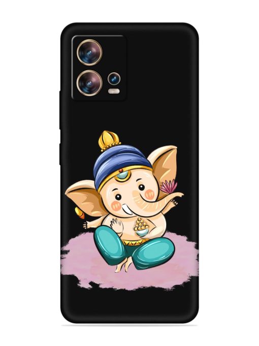 Bal Ganesh Vector Art Embossed Soft Silicone Case for Motorola Moto Edge 30 Fusion Zapvi