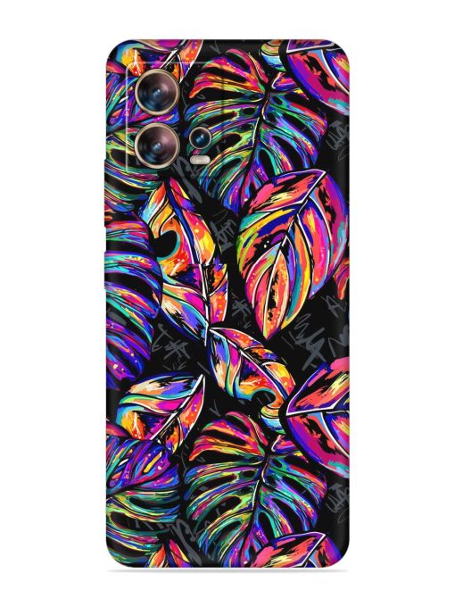 Tropical Seamless Vector Embossed Soft Silicone Case for Motorola Moto Edge 30 Fusion