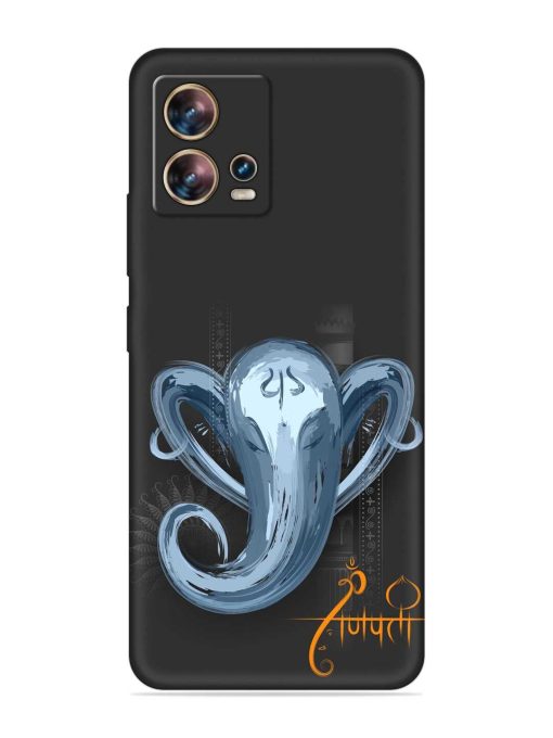 Illustration Lord Ganpati Embossed Soft Silicone Case for Motorola Moto Edge 30 Fusion Zapvi