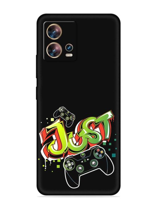 Graffiti Gamepad Illustration Embossed Soft Silicone Case for Motorola Moto Edge 30 Fusion Zapvi