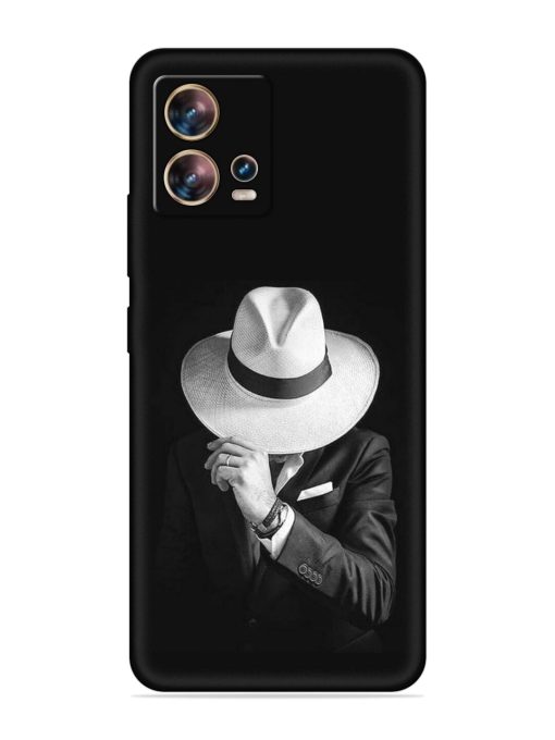 Men Under Hat Embossed Soft Silicone Case for Motorola Moto Edge 30 Fusion Zapvi