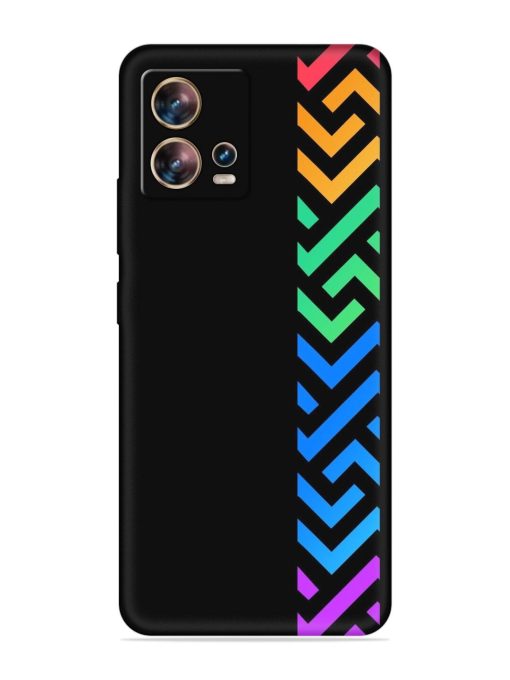 Colorshape Stripes Embossed Soft Silicone Case for Motorola Moto Edge 30 Fusion Zapvi