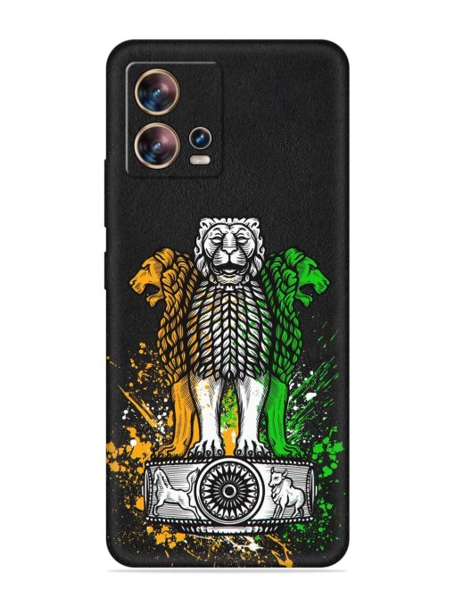 Pillars Of Ashoka Embossed Soft Silicone Case for Motorola Moto Edge 30 Fusion Zapvi