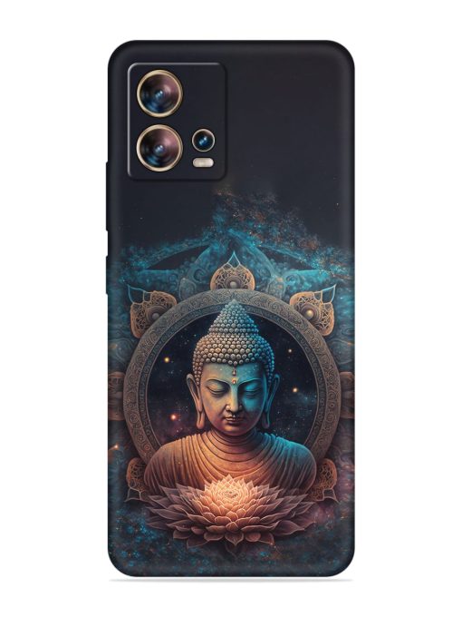 Gautam Buddha Embossed Soft Silicone Case for Motorola Moto Edge 30 Fusion Zapvi