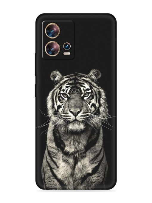 Tiger Art Embossed Soft Silicone Case for Motorola Moto Edge 30 Fusion Zapvi