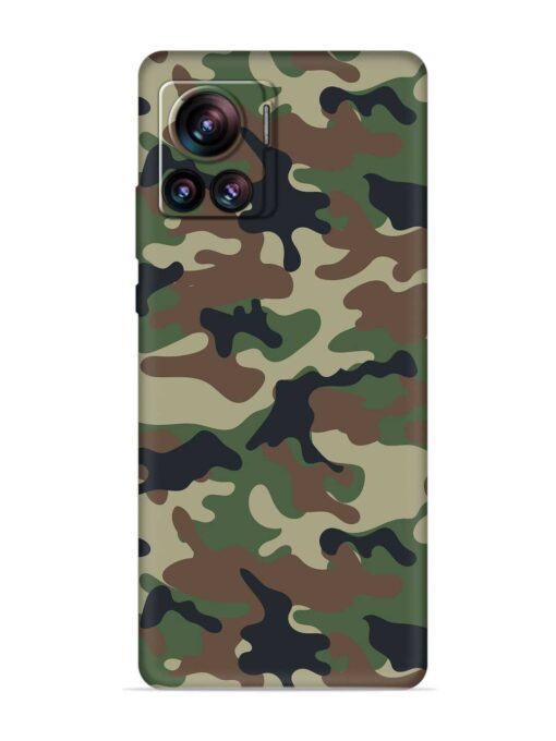 Army Military Camouflage Dark Green Embossed Soft Silicone Case for Motorola Moto Edge 30 Ultra Zapvi