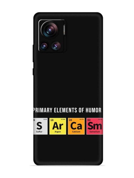 Primary Elements Humor Embossed Soft Silicone Case for Motorola Moto Edge 30 Ultra