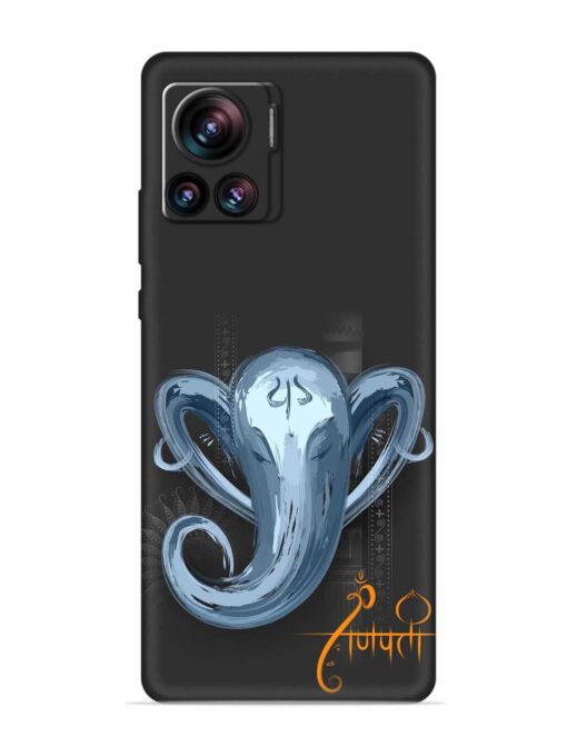 Illustration Lord Ganpati Embossed Soft Silicone Case for Motorola Moto Edge 30 Ultra Zapvi