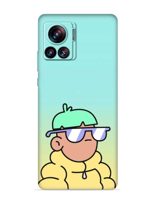 Doodles Cool Character Embossed Soft Silicone Case for Motorola Moto Edge 30 Ultra Zapvi