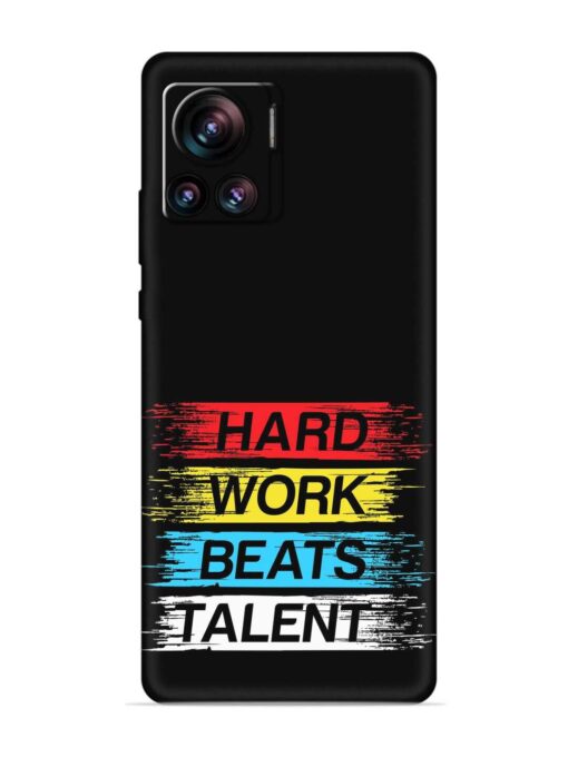 Hard Work Beats Embossed Soft Silicone Case for Motorola Moto Edge 30 Ultra