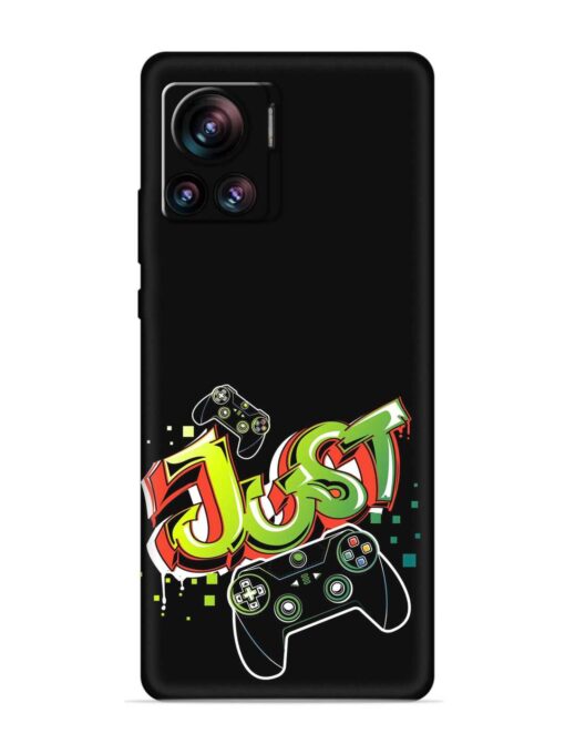 Graffiti Gamepad Illustration Embossed Soft Silicone Case for Motorola Moto Edge 30 Ultra Zapvi