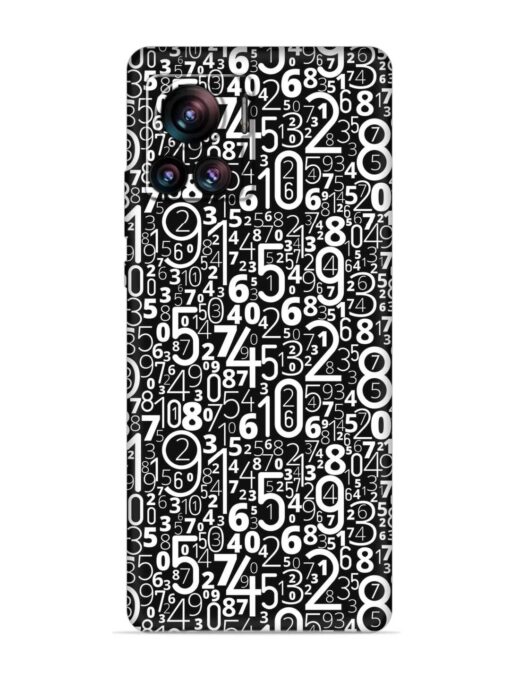 Many Numbers Different Embossed Soft Silicone Case for Motorola Moto Edge 30 Ultra